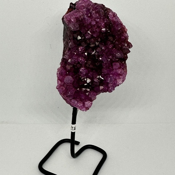 Purple Crystal Cluster on Stand - Picture 2 of 4